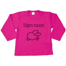 Lang shirt fuchsia eigennaam